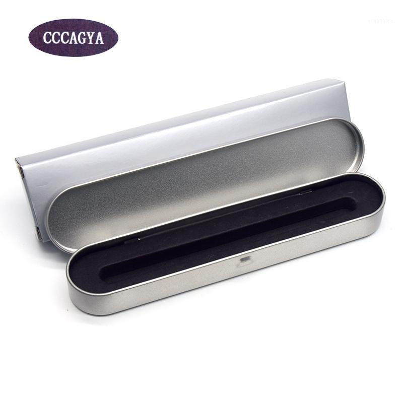 

CCCAGYA E008 Metal pen Pencil Case School Office School Clamshell Steel Pencil Box Simple Pencase Business Gift jewelry box1
