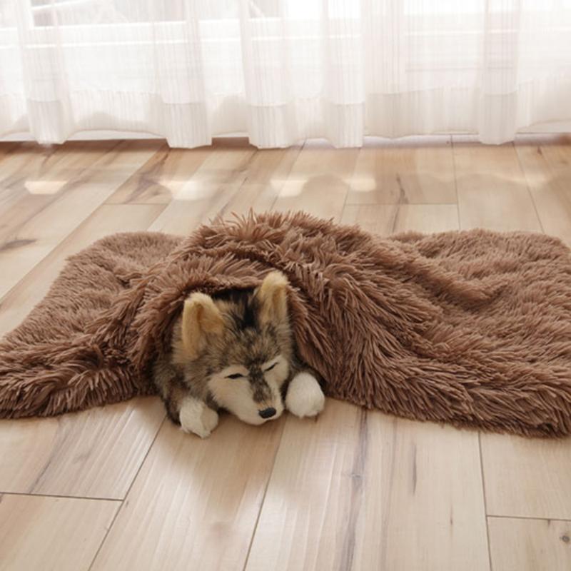 

dog blanket soft dog bed basket blankets for dogs mat mattress pet pets beds small houses mat pets bed blanket1, White