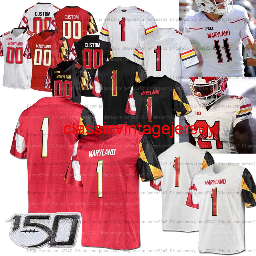 

Custom Men Women Youth Maryland Terrapins Football Jersey Dontay Demus Jr. Taulia Tagovailoa Fleet-Davis Isaiah Jacobs Rakim Jarrett Tarheeb, As shown