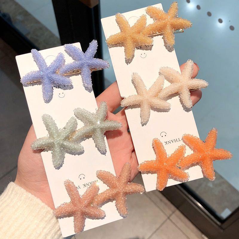 

Crab Hair clips for hair girls accessories Plaid women Starfishes bandeau femme pour cheveux kids fashion baby headpiece