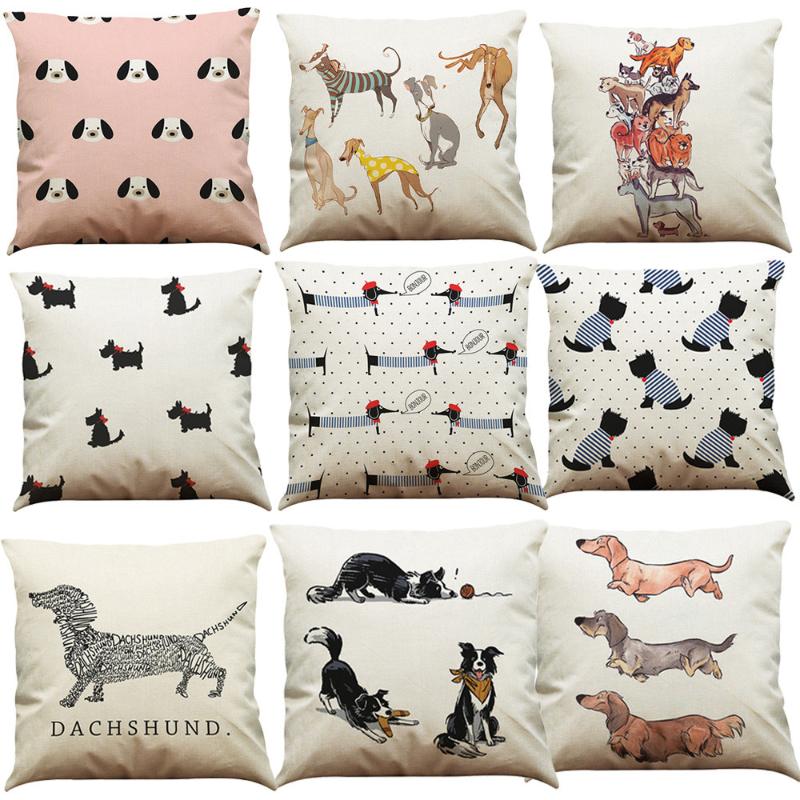 

Christmas Decoration Cushion Cover Surviving Family Pillow Case Throw Pillow Case Dog Pattern Print Cushion Cover Family Christm