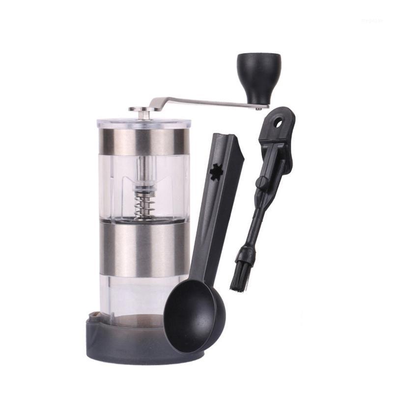 

Coffee Grinder Mini Stainless Steel Hand Manual Handmade Coffee Bean Burr Grinders Mill Kitchen Tool Grinders Gift Spoon1