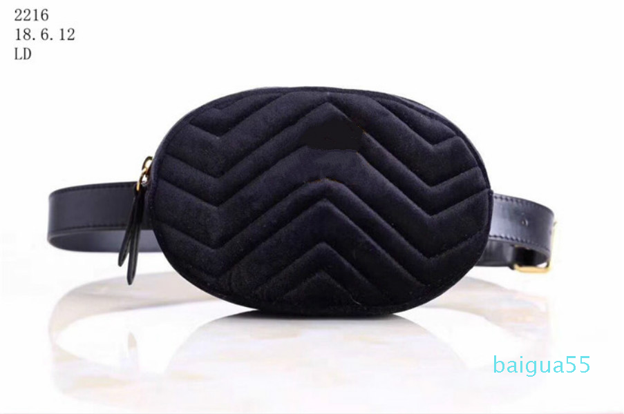 

designer Womens Leather Waist Bag Fitness Belt Jogging Back Mesh Velvet Shoulder 2022, 18x6x12 cm