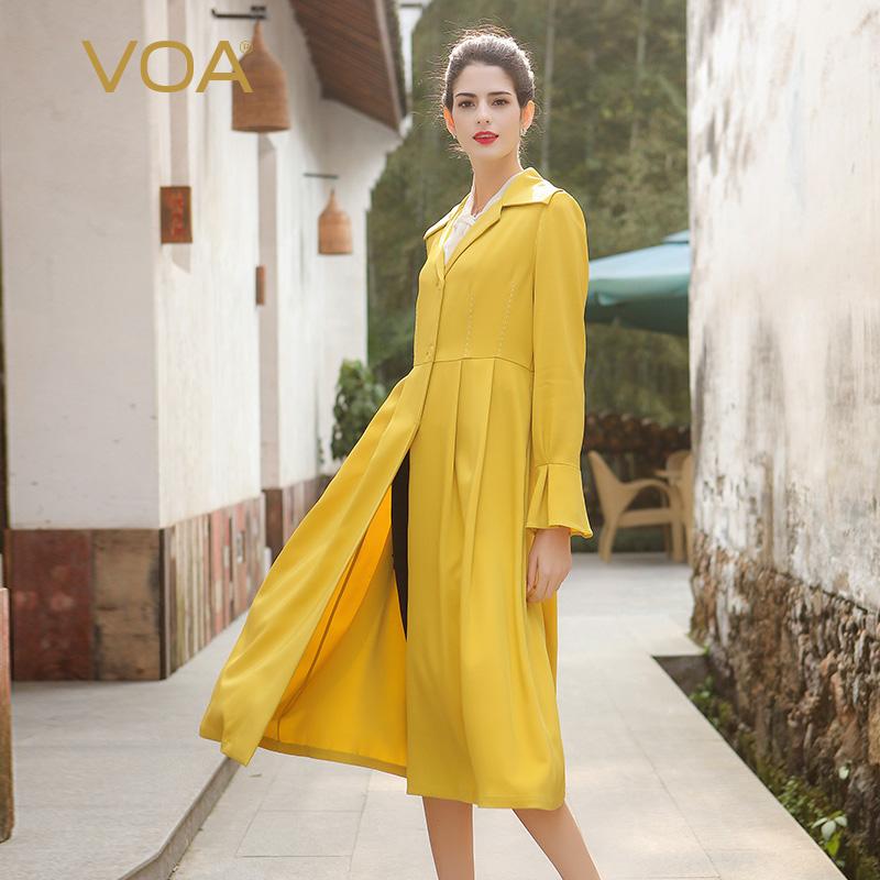 plus size yellow trench coat