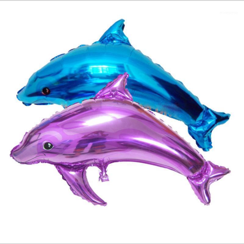 

1pc Babyshower Dolphin Balloons Cartoon Amnimal Aluminium Foil Ballon Happy Birthday Balloon Birthday Party Decorations Adult1