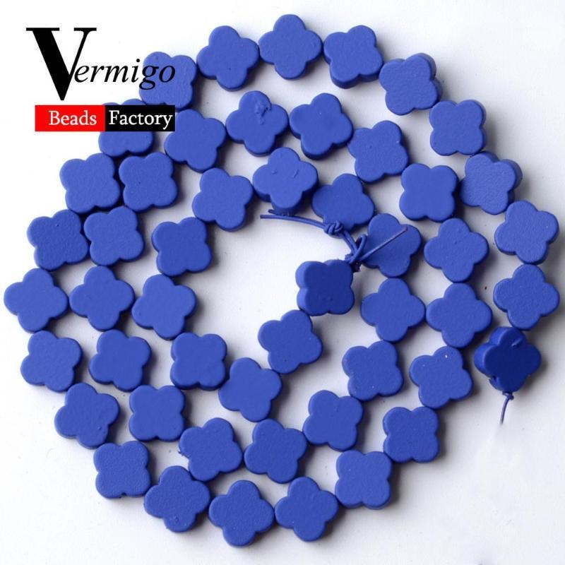 

Natural Stone Blue Leaf Shape Nanotech Rubber Hematite Minerals Beads For Jewelry Making 8mm Spacer Beads Diy Bracelets 15"1