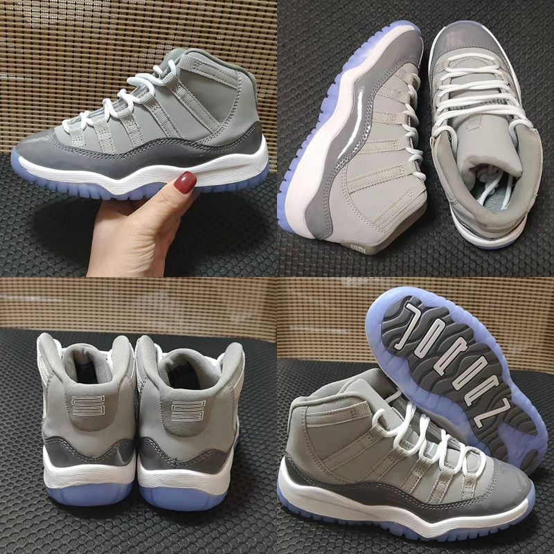 

Cool grey XI 11S Kids Basketball Shoes Gym Red Infan Children toddler Gamma Blue Concord 11 Youth Children trainers boy girl sneakers Space Jam Wholesale Size 28-35, As photo 10