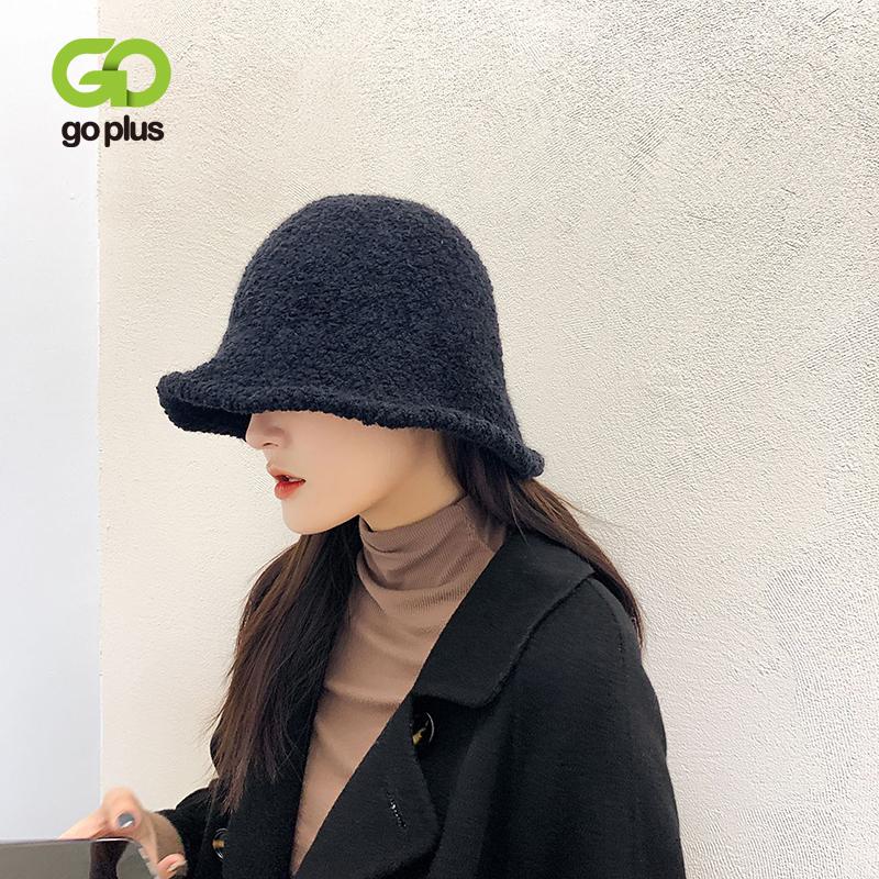 

Beanie/Skull Caps Women's Bucket Hat Winter Autumn Casual Solid Warm Black Hats Womens Czapka Zimowa Sombreros De Mujer, Orange