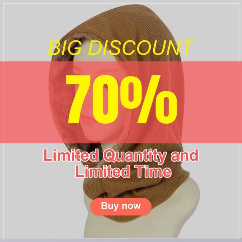 

GROUPJUMP Casual Women Winter Hat Solid Color Soft Warm Beanies Hats Female New Style Hood Skullcap Plus Velvet, White