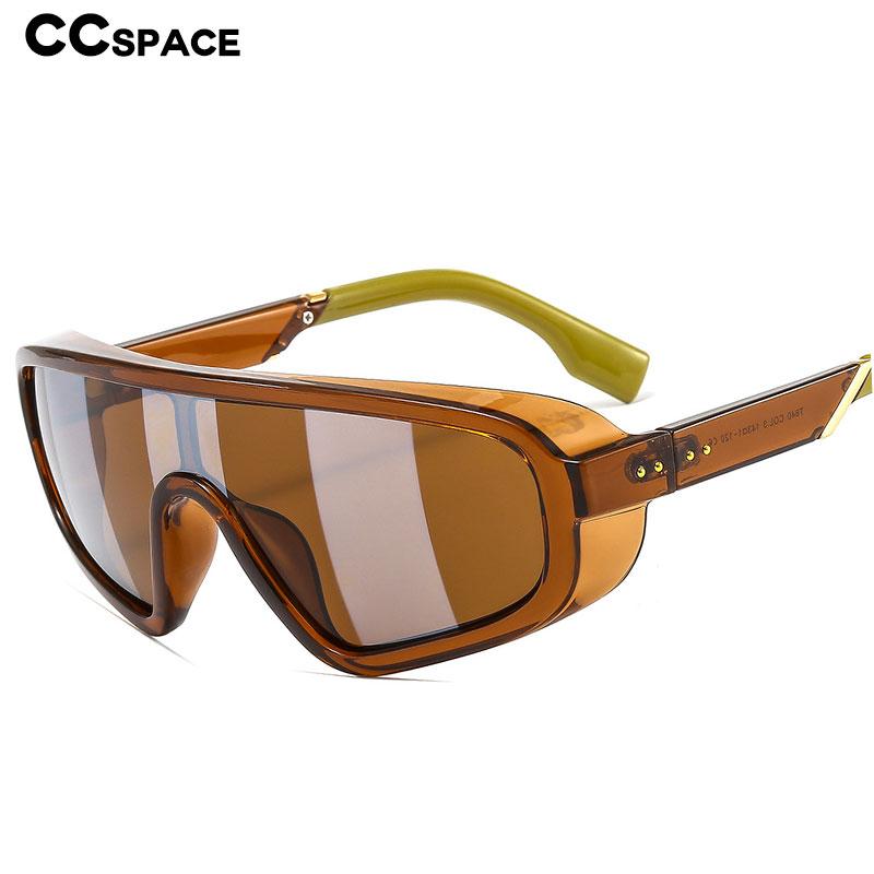 

Sunglasses 46602 One Lens Oversized Goggle Men Women Fashion Shades UV400 Vintage Glasses