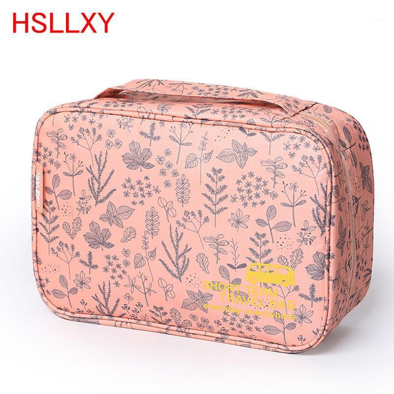 

Waterproof Cosmetic Bag Korean Style Women Makeup Bag Pouch Toiletry Waterproof Makeup Organizer Case Dropshipping1, Dark pink