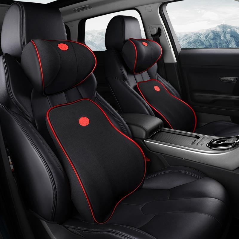 

Seat Cushions KKYSYELVA Car Headrest Lumbar Cushion Neck Support Memory Back Brace Pillow Supports Ergonomics Auto Accessories Waist
