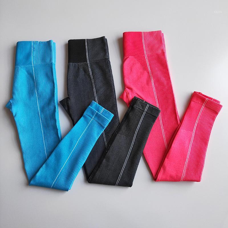 

2020 Ultra Seamless Yoga Leggings for Women Squat Proof Gym Leggings Workout Clothing Tummy Control Yoga Pants Fitness Trousers1, Black