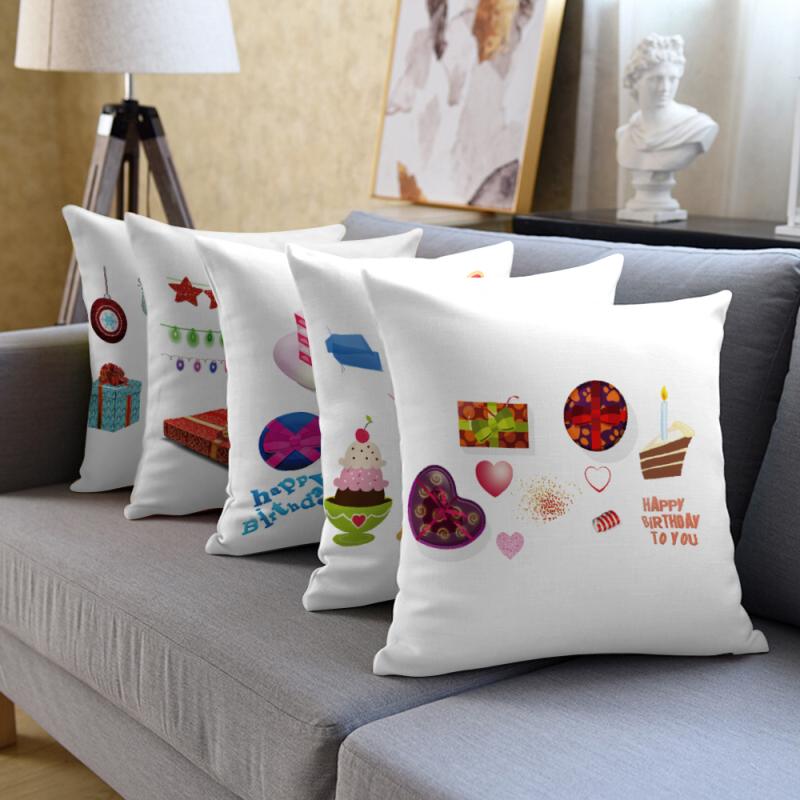 

Fuwatacchi Christmas Gift Pillow Case Xmas Style Socks Printed Cushion Cover for Home Sofa Decorative Throw Pillowcases 45x45cm, Pcfs004503tps