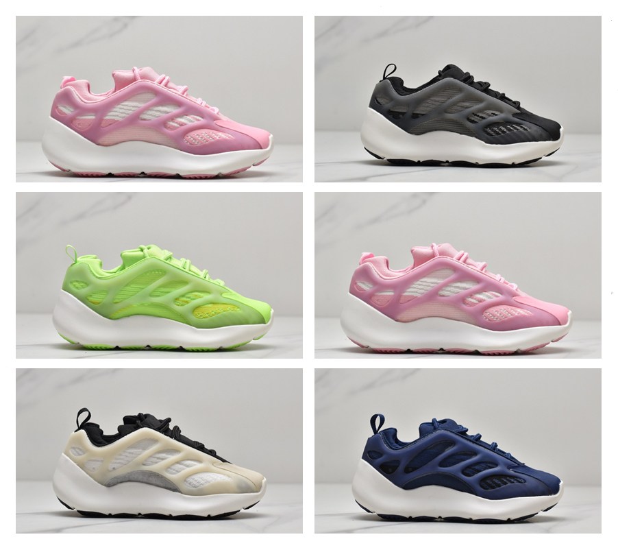 

Infant kanye 700 V3 Glow Azael Trainers Lifestyle Sneakers Alvah Srphym Azareth Wave Toddler Static Inertia Mauve Kids Running Shoes, Black