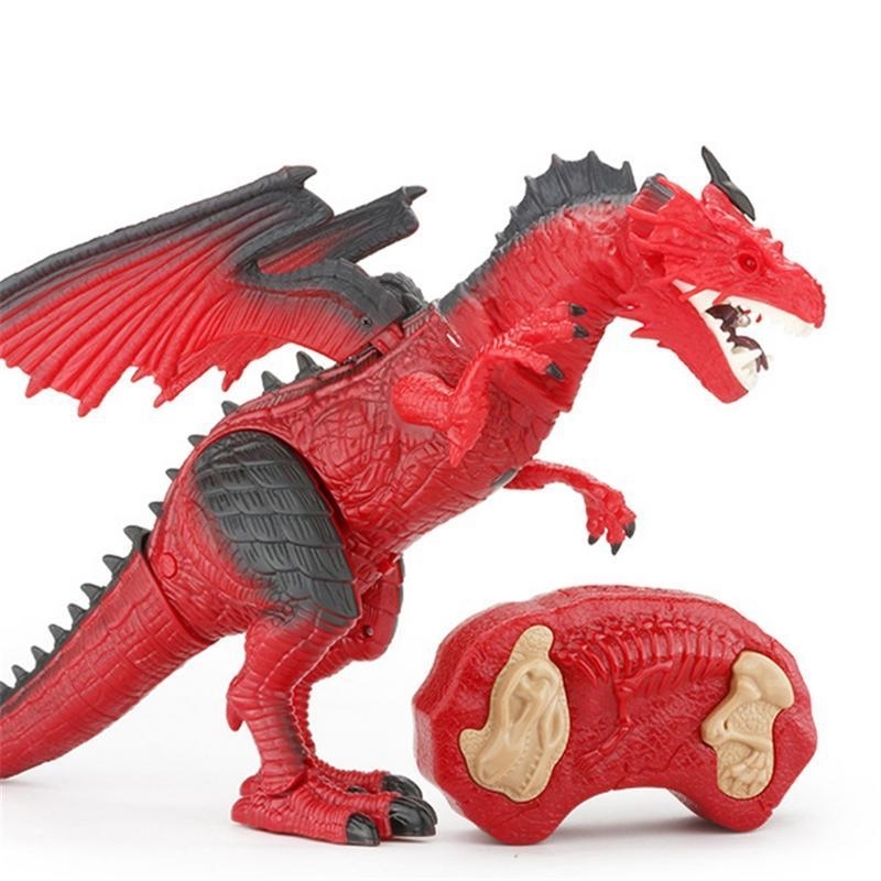 

RC Animal Dinosaur Dragon Intelligent Real Life Toy Remote Control SprayFlame Dinobot Toys For Children Kids Y200413, 61200 foam box