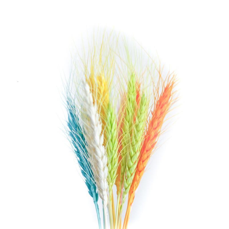 

50Pcs/lot Dyed Colors Real Ear Flower Natural Dried Flowers for Wedding Party Decoration DIY Craft Scrapbook Home Decor Wheat, White