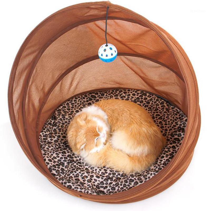 

Collapsible Cat House Sofas Kitten Puppy Kennel Home with Removable Warm Cushion Mat Play Ball Pet Bed Products for All Seasons1