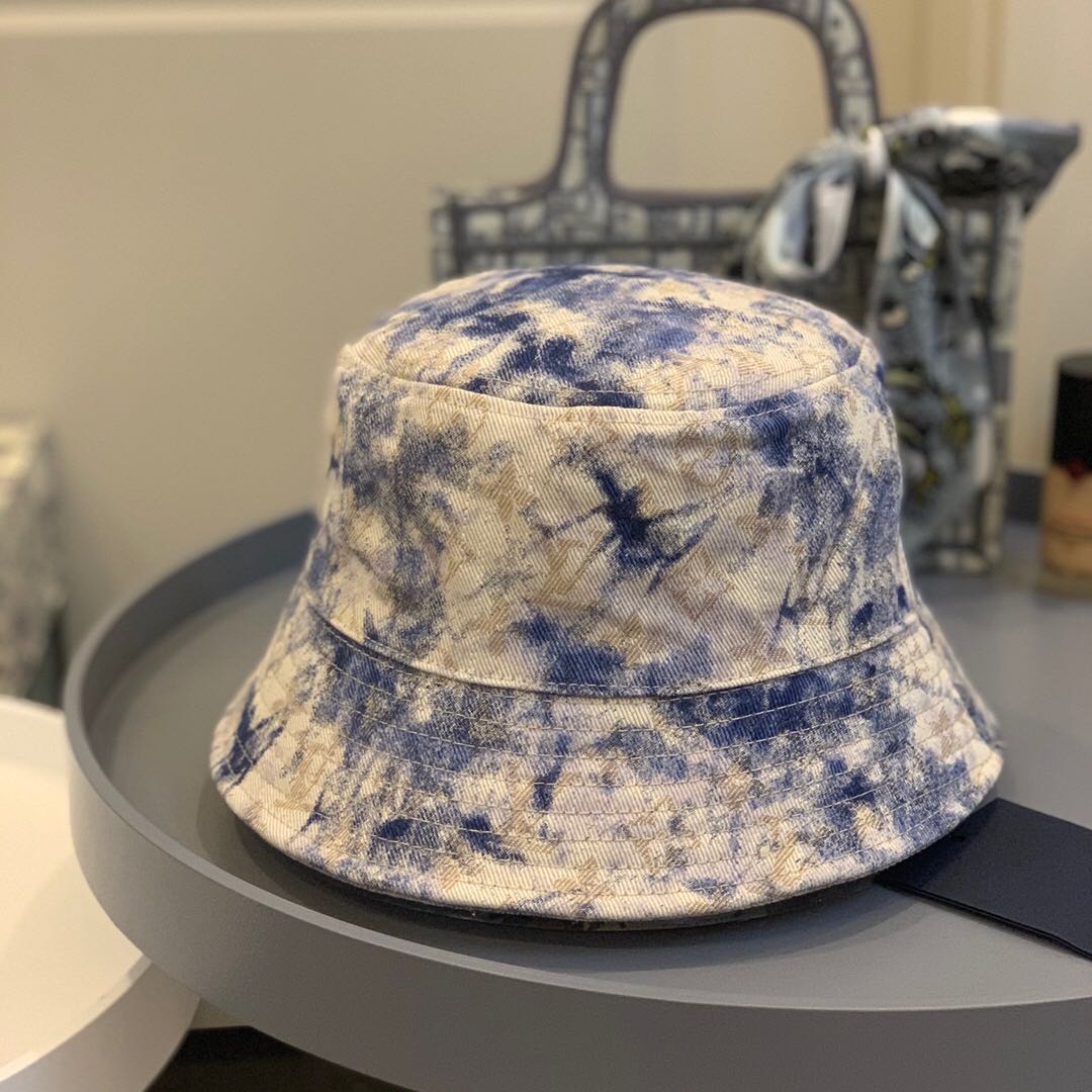 

Hot Sale-The Latest Fashion Designer Bucket Cap For Mens Womens Classic Foldable Caps High Quality Outdoor Sports Sunscreen Fisherman Hat, Blue