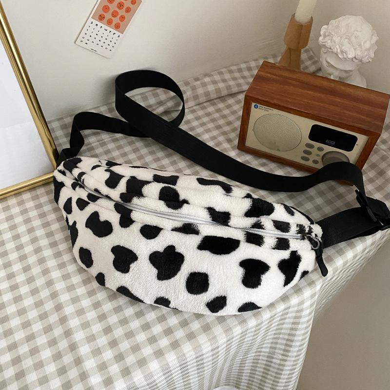 

Fashion Crossbody For Women 2021 Autumn Waist Women's Leisure Chest Armpit HandBag Versatile Cow Slant Span Shoulder Bag, Without pendant