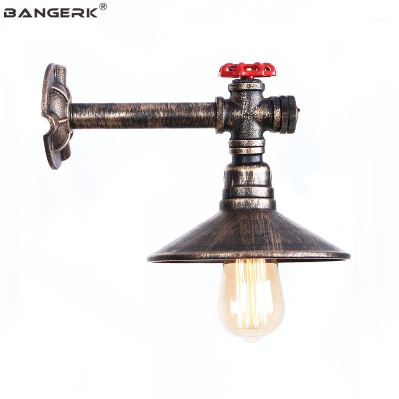 

Vintage Iron Water Pipe Wall Lamp Loft Decor LED Wall Light Fixtures Industrial Edison Sconce Bedside Home Lighting1