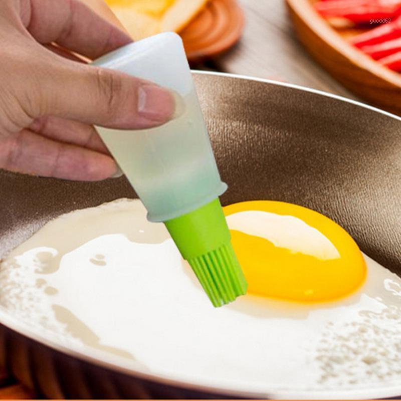 

1PC Cake Butter Bread Pastry Barbecue Grill BBQ Cooking Oil Brushes Basting Brush Silicone Baking Tool Ourdoor Liquid Oil Pen1, Red