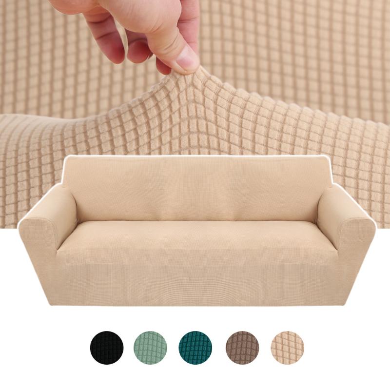 

1/2/3/4 seaters Elastic Universal Sofa Cover Knitted Thicken Stretch Slipcovers Living Room Couch Cover Armchair