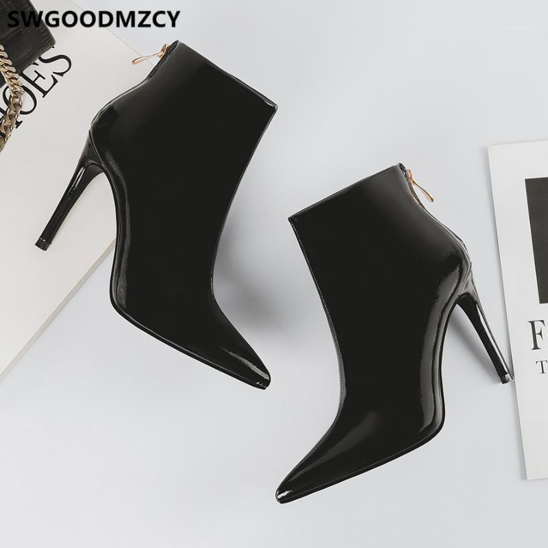 

Leather Boots Women Heels Sexy Boots Black Ankle For Women Shoes Winter Shoes Fashion Female+shoes Zapatos De Mujer1