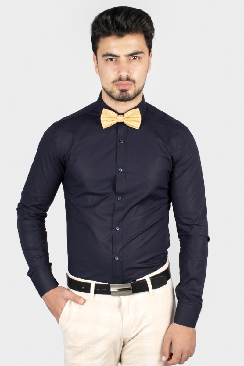 

DeepSEA Poplin Fabric Lycra Slimfit Long-Sleeve Shirt 1805032, Khaki