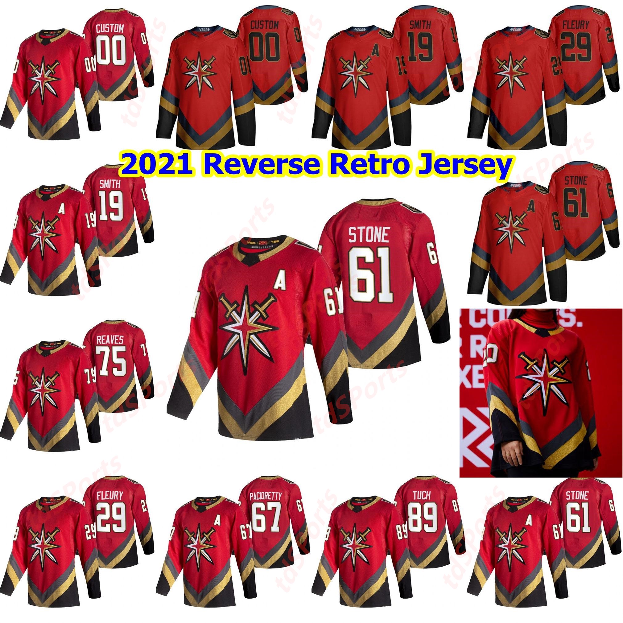 

Vegas Golden Knights 2021 Reverse Retro Hockey Jerseys Brandon Pirri Nate Schmidt William Carrier Cody Eakin Cody Glass Custom Stitched Mens, As shown in illustration