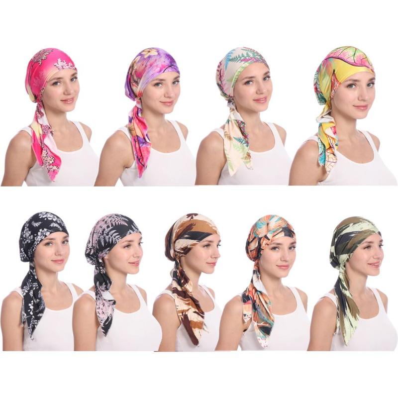 

Women Muslim Chemo Cap 2020 New Turban Cancer Hat Under Jersey Scarf Hat Head Scarf Wrap Cap Offer Dropshipping, Black