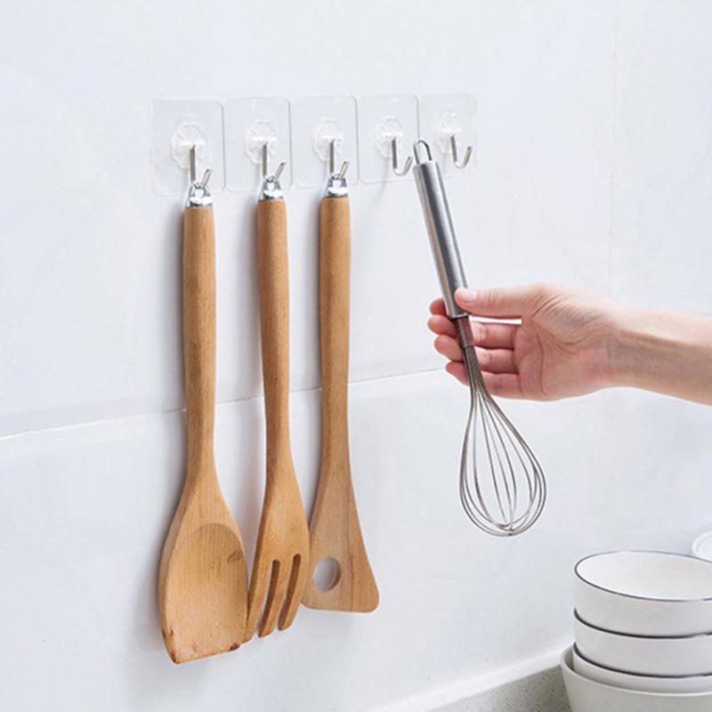 

Firm Wall Mounted Hanging Hook Wall Sticky Hooks Hangers Holder Clothes