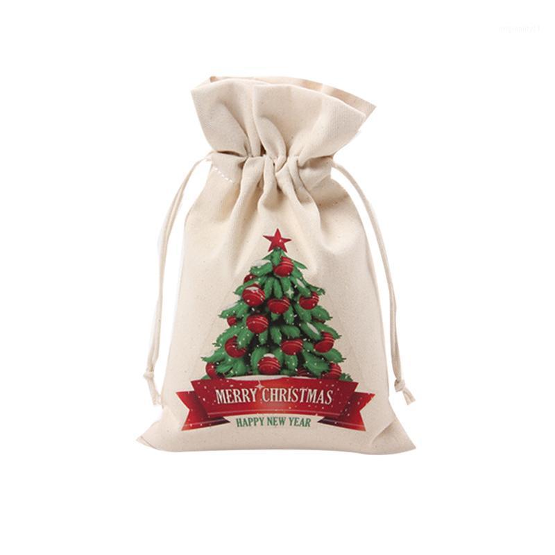 

Christmas Gift Storage Bag Canvas Drawstring Candy Toy Pouch Xmas Decor Supplies 2019ing1