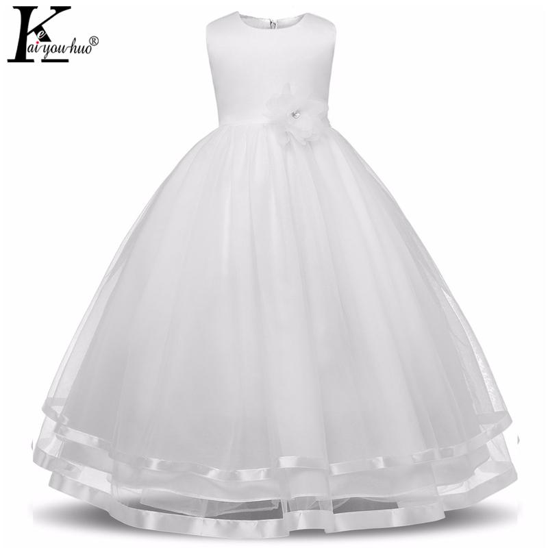 

Vestidos Princess Girls Dress High Quality Sleeveless Summer Dress Children Clothes Party Dresses Costume For Kids Wedding, Blue
