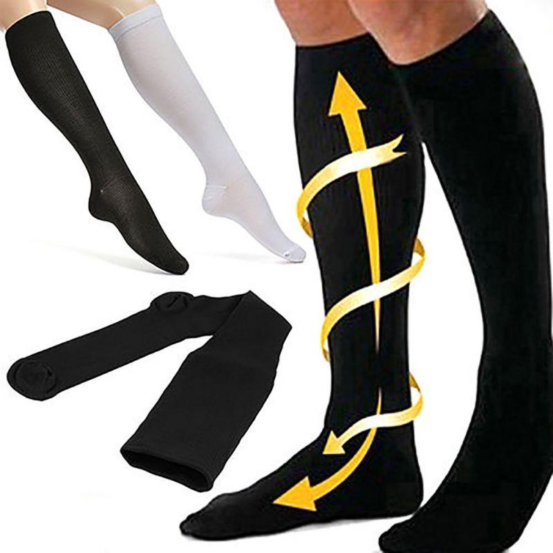 

Thigh-High 29-31CM Compression Outdoors Stockings Pressure Nylon Varicose Vein Stocking Travel Leg Relief Pain Support Socks
