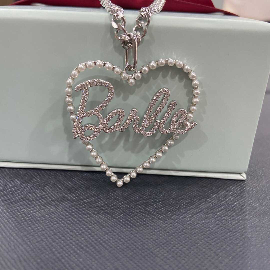 

HEF jewelry original Barbie dream Barbie short necklace Female Minority Pearl Necklace Silver