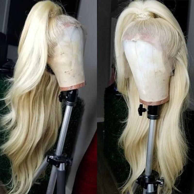 

Abijale 613 Straight Wig T Part Wig Lace Front Human Hair For Women T part Blonde Lace Front Remy, As pic