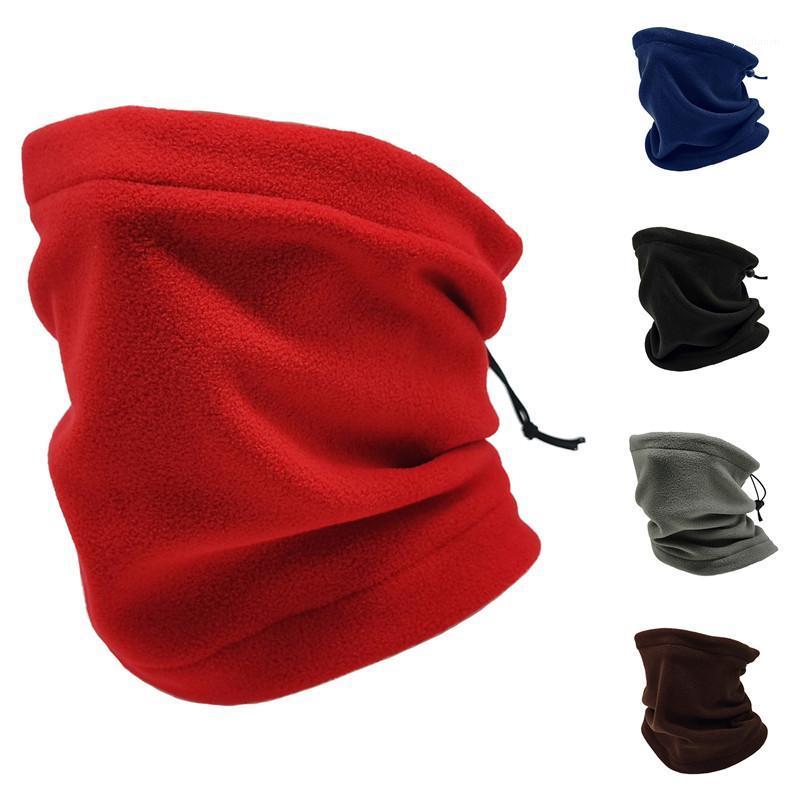 

Winter Windproof Scarves Fleece Tube Bandana Scarf Mask Soft Half Face Cover Snowboard Neck Warmer Fashion Women Men1, Red