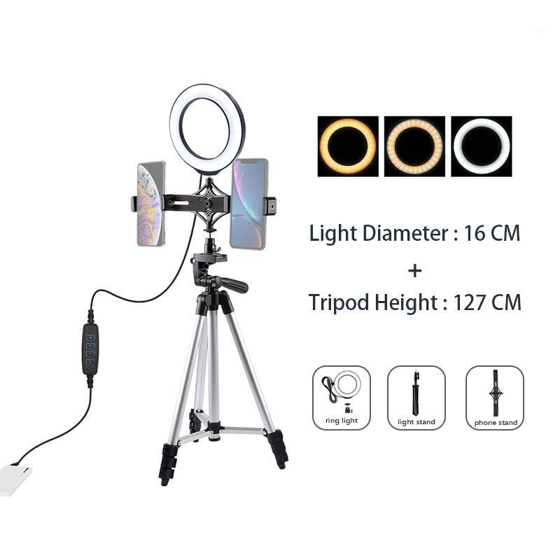 

Dimmable LED Selfie Ring Light With Tripod USB Selfie Photography Light With Mobile Phone Stand Youtube Live Studio Makeup1