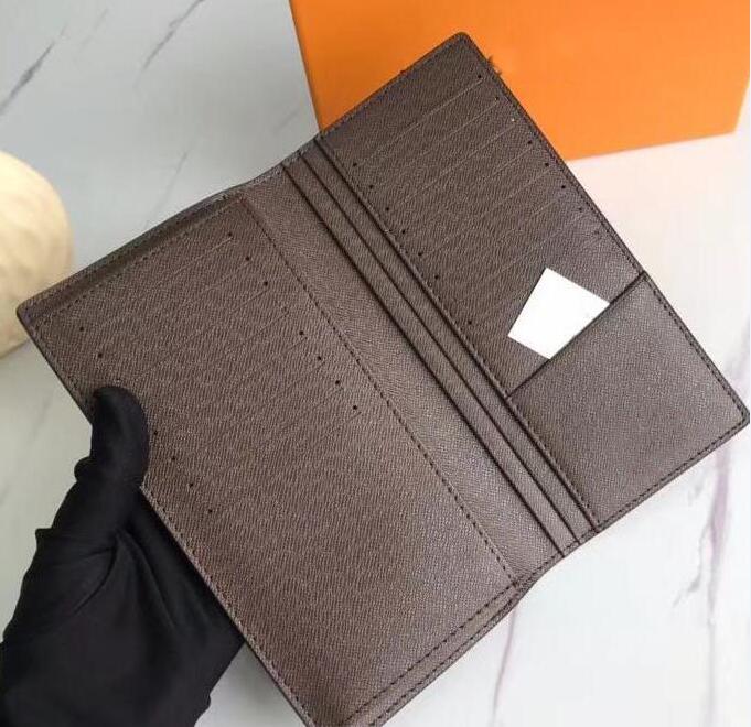 

BRAZZA Brown Stylish Box Jacket Long Wallet Checkered For Mens WALLET Real Notes In Holding Change Waterproof Credit Cards With Leather Pdpf, Red;black