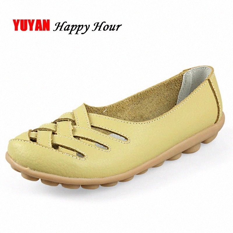 

Fashion Shoes Women Loafers Casual Shoes 2019 Spring Summer Womens Flats Soft Leather Brand Plus Size 42 Thick Sole ZH219 #ei85, Black