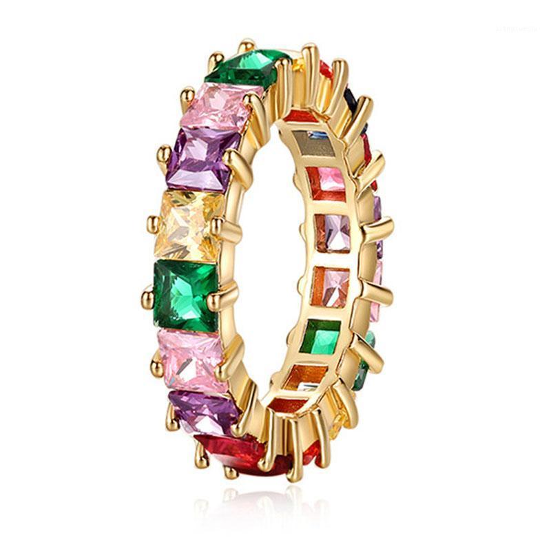 

Cluster Rings MOONROCY Gold Color Vintage Green Crystal Flower Hollow For Women Girls Gift Lover Drop Jewelry Wholesale, Golden;silver