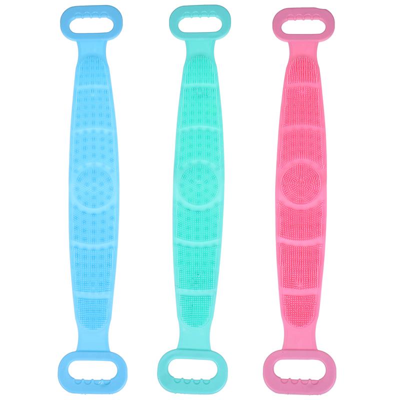 

Exfoliating Scrub Wash Bathroom Shower Washing Silicone Long Bath Towel Pull Back Strap Wash Scrubber Skin Care Tool