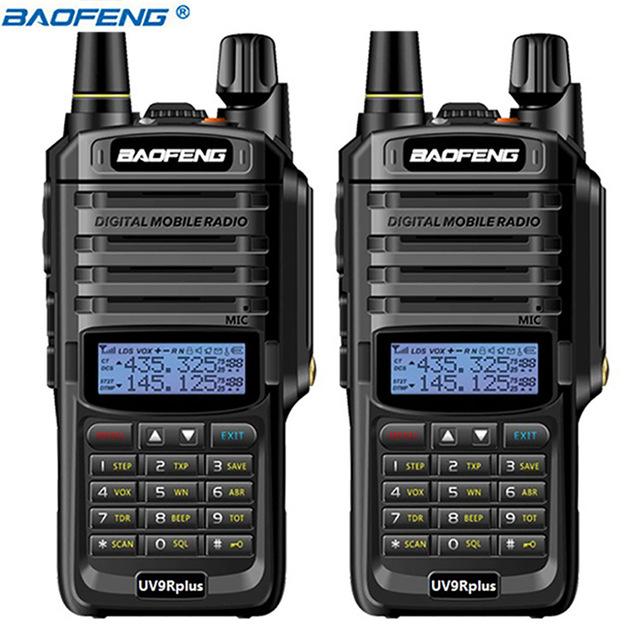 

2Pcs Baofeng UV-9R Plus IP67 Waterproof walkie talkie VHF UHF 8W powerful Portable 10km Long Range UV9R Ham Radio