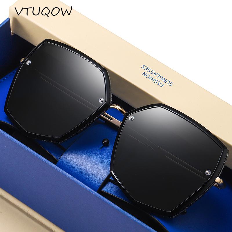 

Top Quality Polarized Sunglasses Women 2021 Trend Vintage Oversized Driving Sun Glasses For Women Shades Outdoor Travel Eyewear