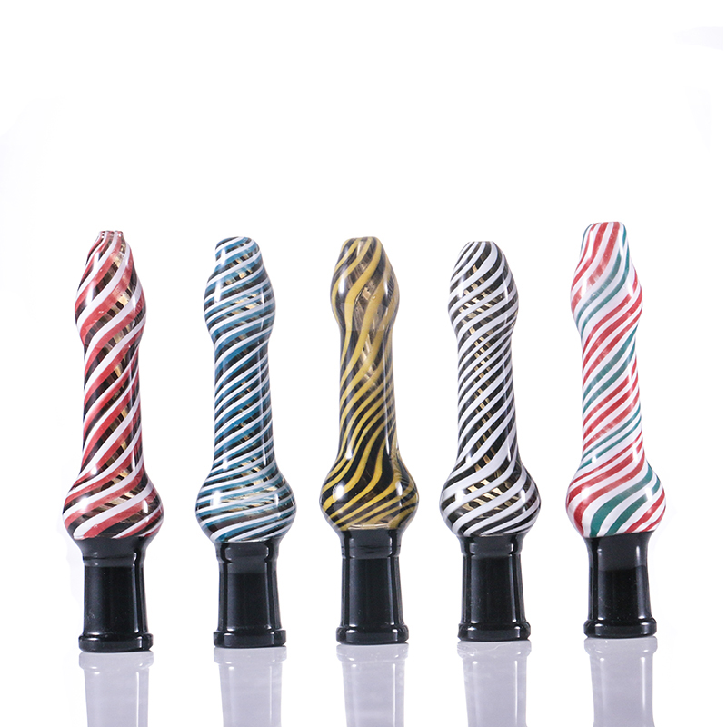 

Smoking Glass Straw herb one Hitter with 14mm Titanium nails assorted colorful with Plastic clip other accessories