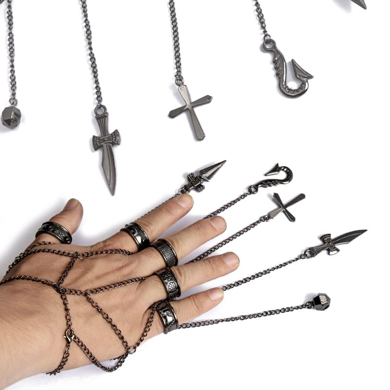 

Cluster Rings High QUALITY Cartoon X Kurapika Cosplay Costume Prop Metal Ring Accessories Alloy Fashion Pendant Chain For Gift