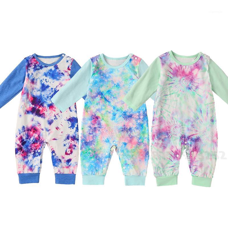 

New Born Baby Romper Newborn Boy Girl Tie-dye Rompers Baby Cotton Autumn Spring Clothes for Kids Long Sleeve Jumpsuit Outfits1