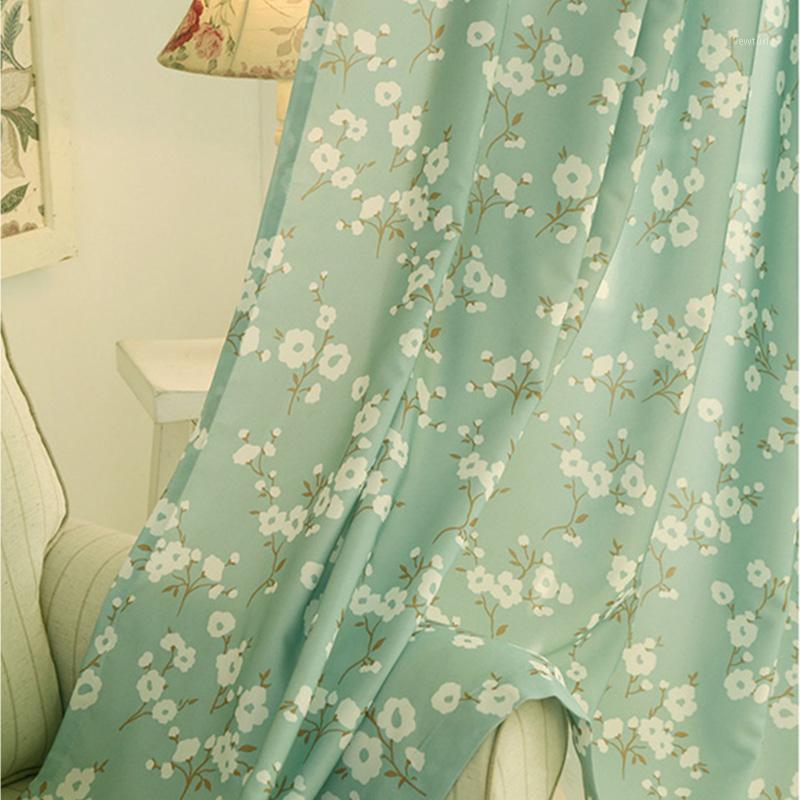 

Classical Plum Blossom Print Window Curtains Pastoral Bedroom Blackout Curtains for Kitchen Living Room Window Treatments Panel1, Tulle no 1