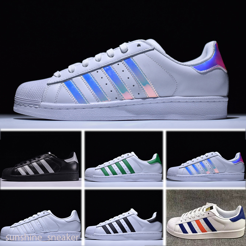 

Free Shipping White Black Pink Blue Gold Superstars 80s Pride Sneakers Super Star Women Men Sport Casual Shoes EU SZ36-45, As photo